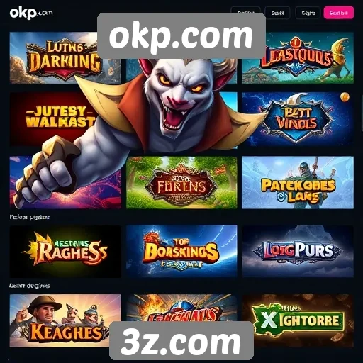 Principais jogos disponíveis na plataforma okp.com