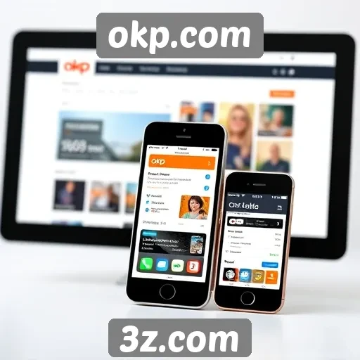 desempenho do site okp.com em dispositivos móveis