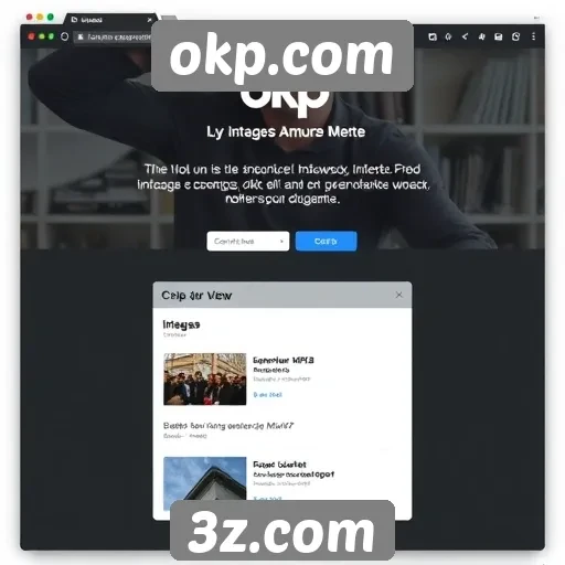 Análise da interface do usuário do site okp.com